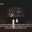 Silvana Mandeli stellt Marcia Bittencourt vor beim Press Award 2018